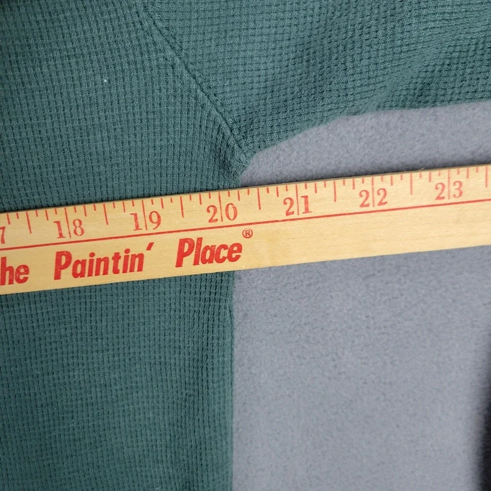 Prairie Mountain Screening Topography Hoodie Mens Large Dusty Teal Juneau Alaska - Picture 6 of 7